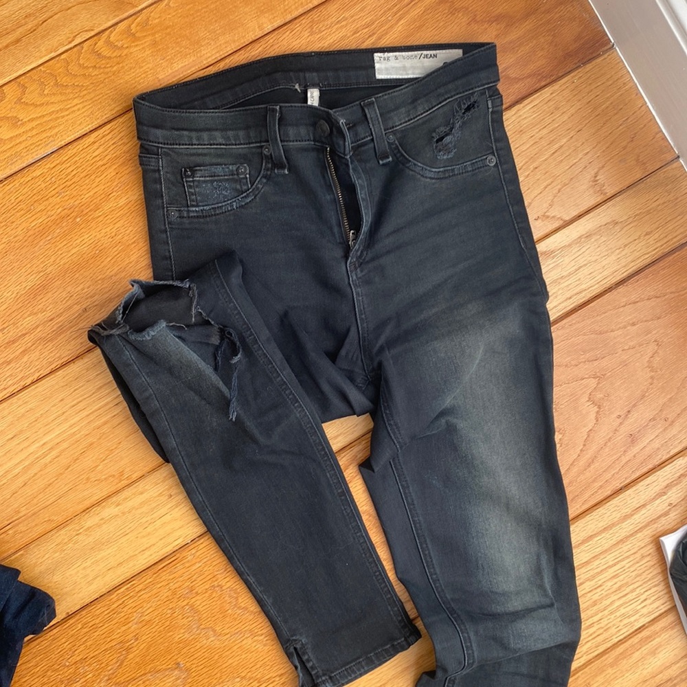 Rag and bone dark gray jeans, size 27